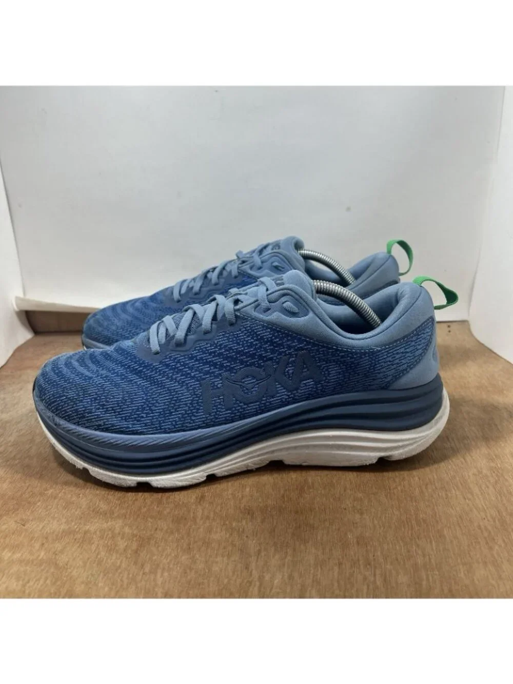 Hoka One One Gaviota 5 Shoes Mens 11 2E Wide  Blue Running Sneaker Lace Up